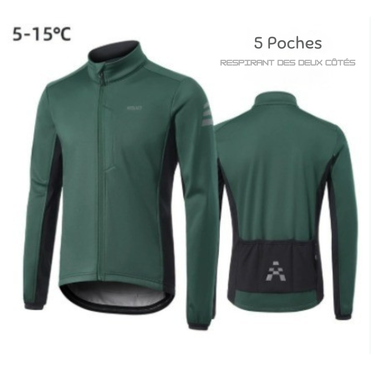 Winter Rennjacke | Windproof, Warm & Mit Futter Geprägt