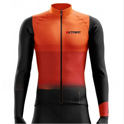XTRIAT Fahrradtrikot Winter Herren | Fleece, Warm & Kälteresistent