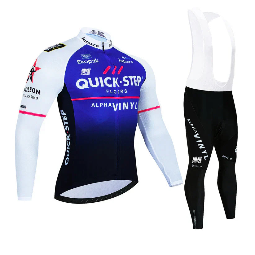 Quick Step | Professionelles Langärmeliges Radsport-Set
