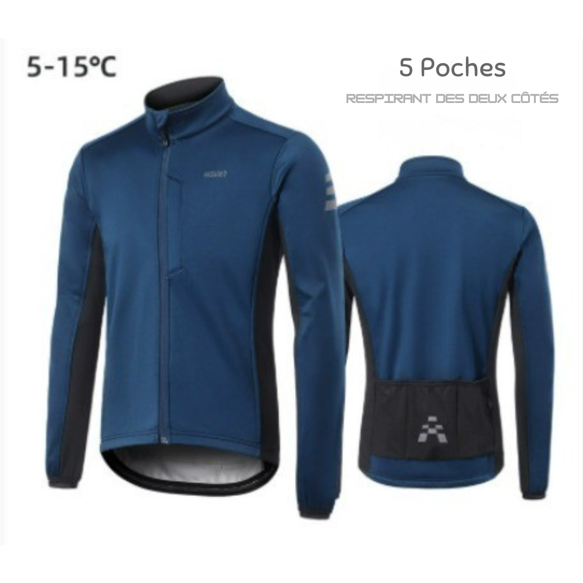 Winter Rennjacke | Windproof, Warm & Mit Futter Geprägt