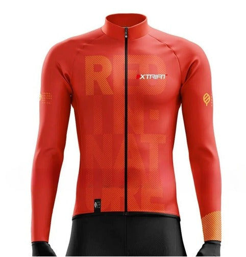 XTRIAT Fahrradtrikot Winter Herren | Fleece, Warm & Kälteresistent